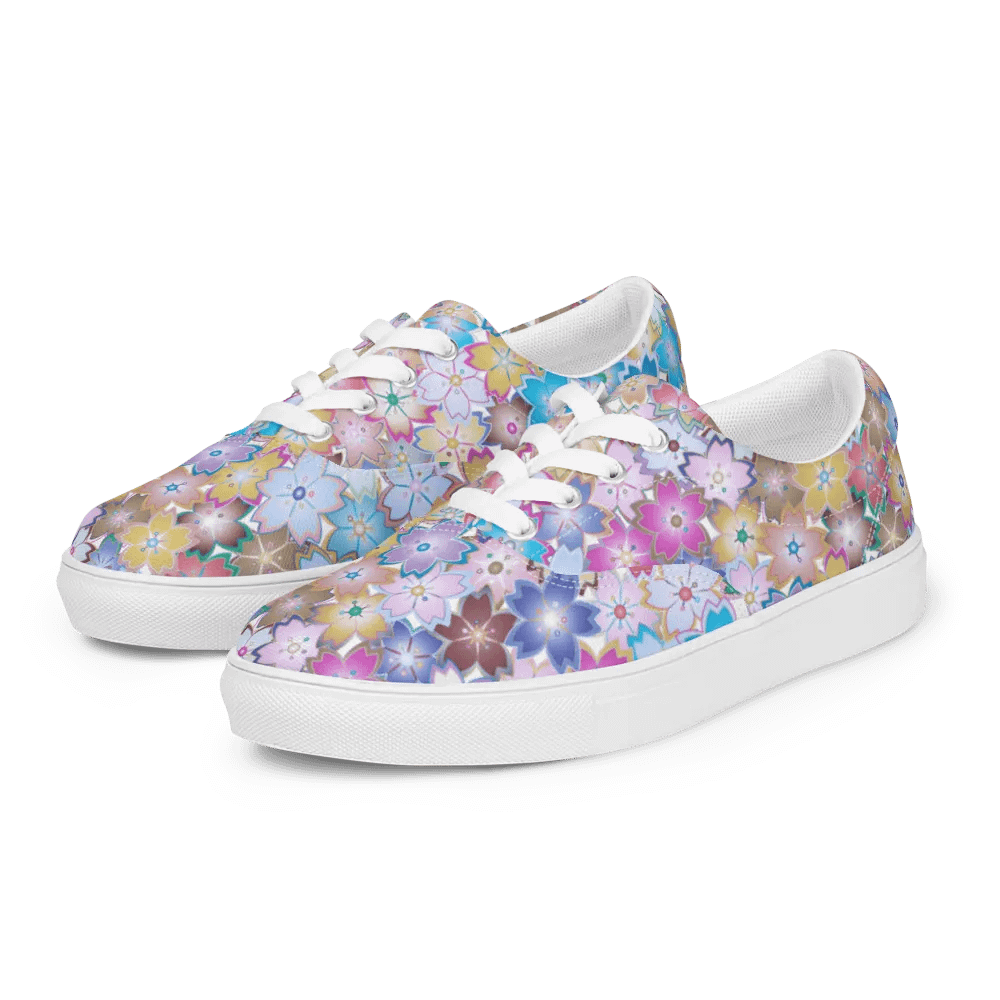 Kawaii Starry Blossom Symphony Lace-up Canvas Shoes product image (6)