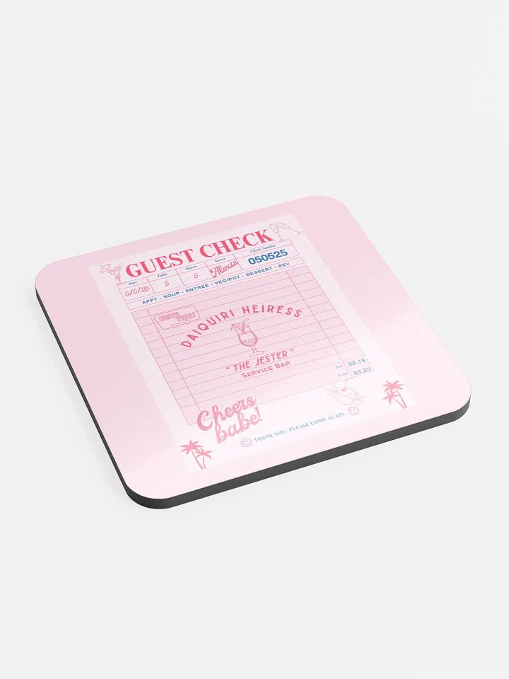 CHECK PLEASE! DAIQUIRI COASTER product image (2)