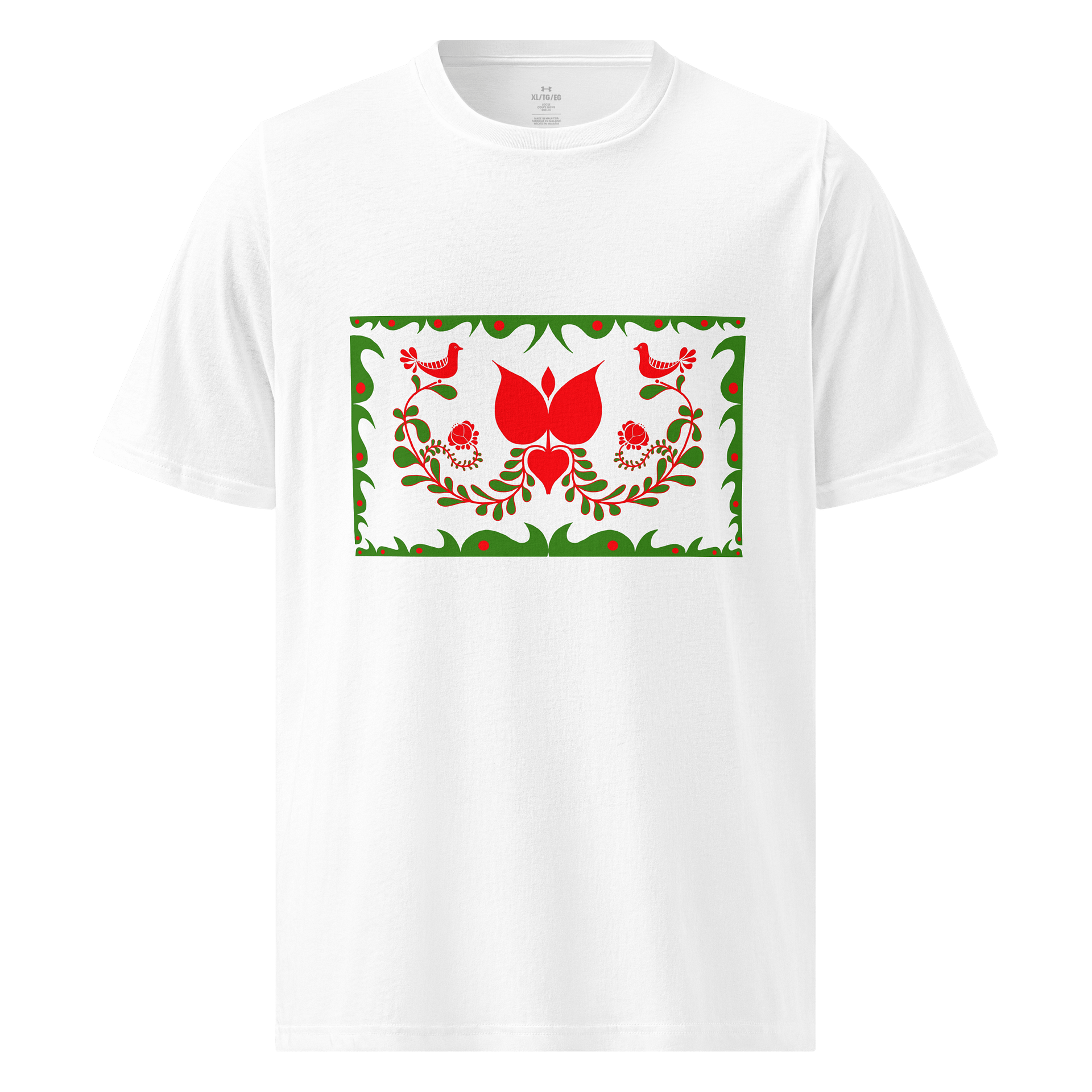 Traditional Hungarian Folk Art Athletic T-Shirt product image (1)