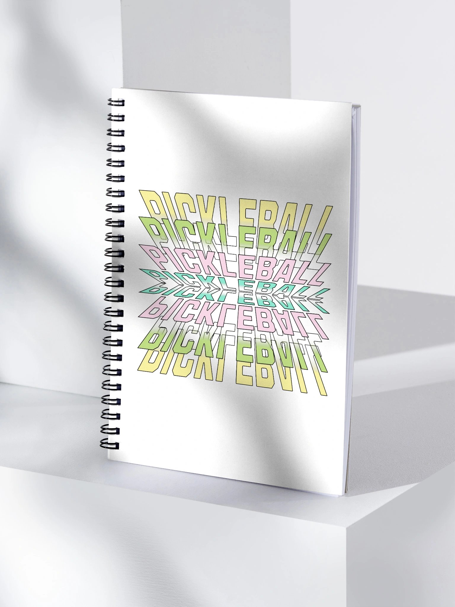 Pickleball Stacked Paradise Spiral Notebook product image (1)