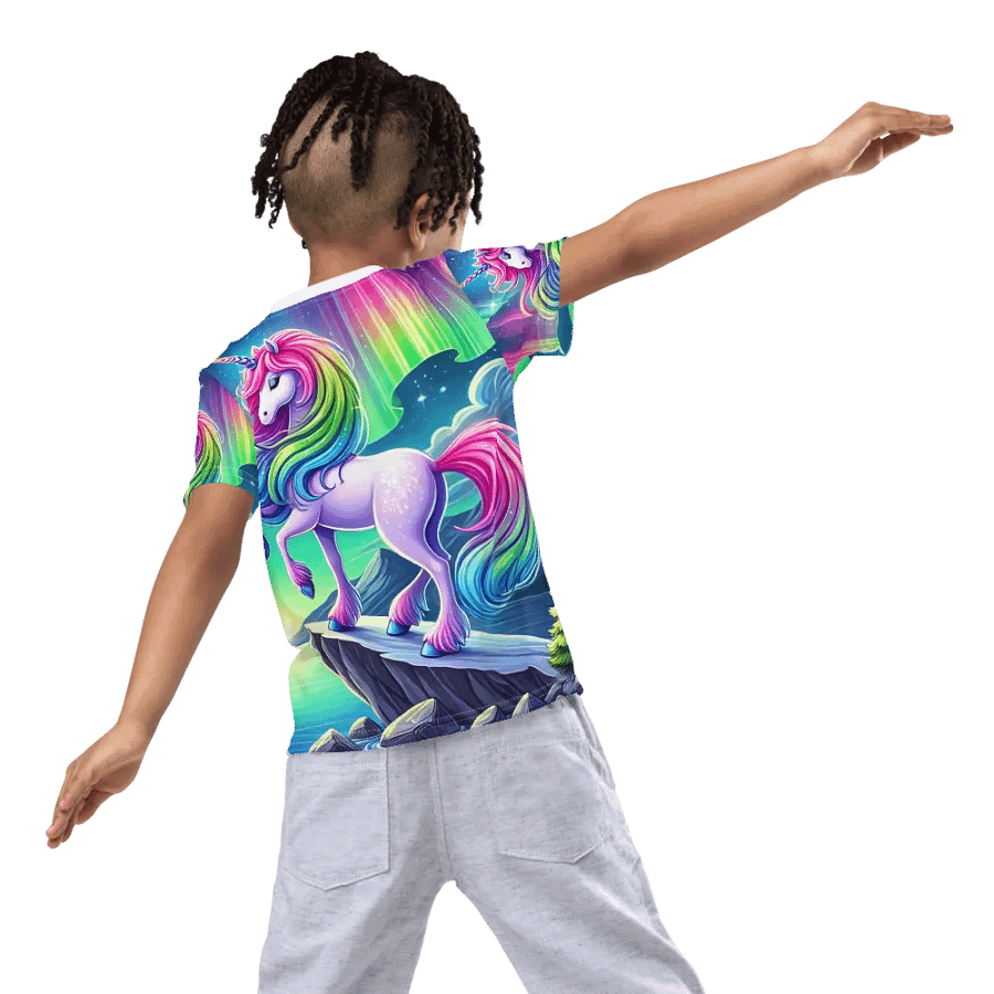 Aurora Unicorn Kid's All-Over Print T-Shirt product image (8)