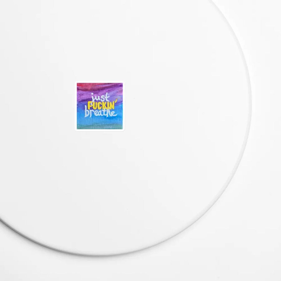 Just Fuckin' Breathe Die-Cut Magnets product image (5)