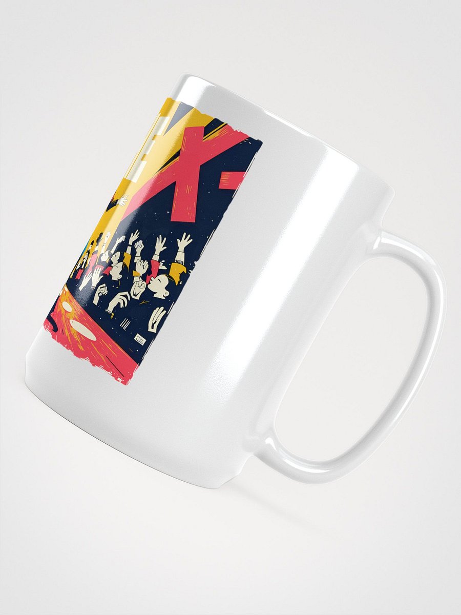 Cat Rockstar Glossy MUG | 'X HEHE X' product image (4)