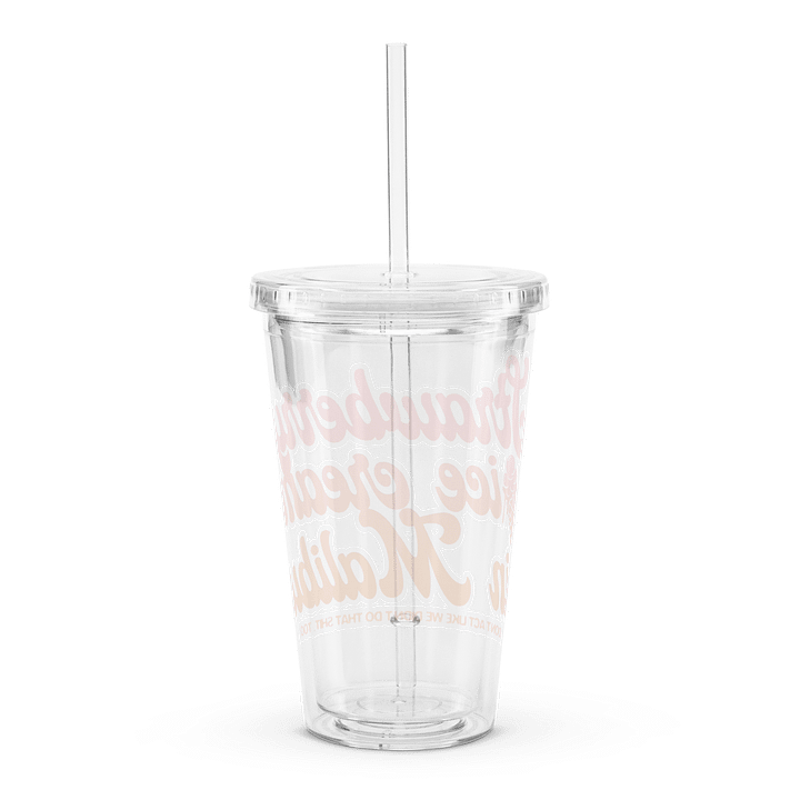 Strawberry Ice Cream - Clear Plastic Tumbler product image (2)