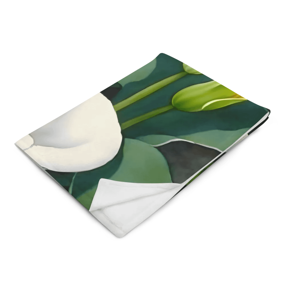 Calla Lily Easter White Lilies Garden Flowers Throw Blanket product image (7)