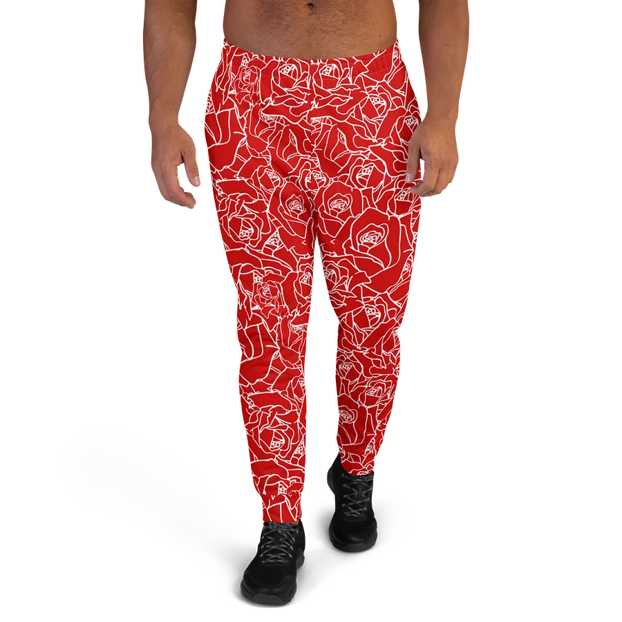 Loads of Roses · red-white joggers product image (1)