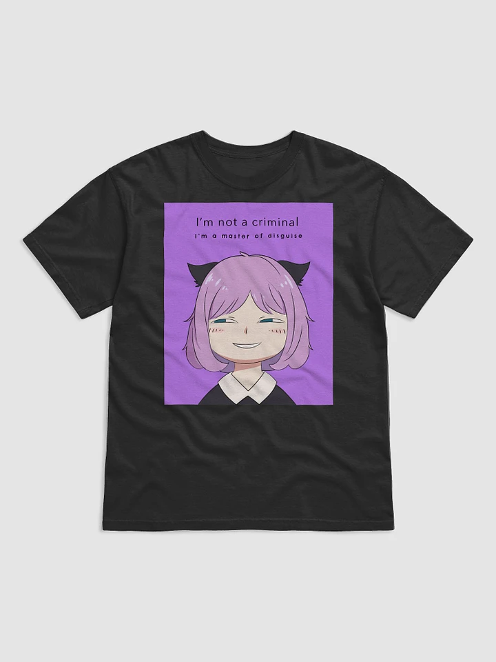Anya's Mischievous Grin: I'm Not a Criminal, I'm a Master of Disguise! Spy x Family Inspired T-Shirt Perfect for Anime Fans! product image (1)