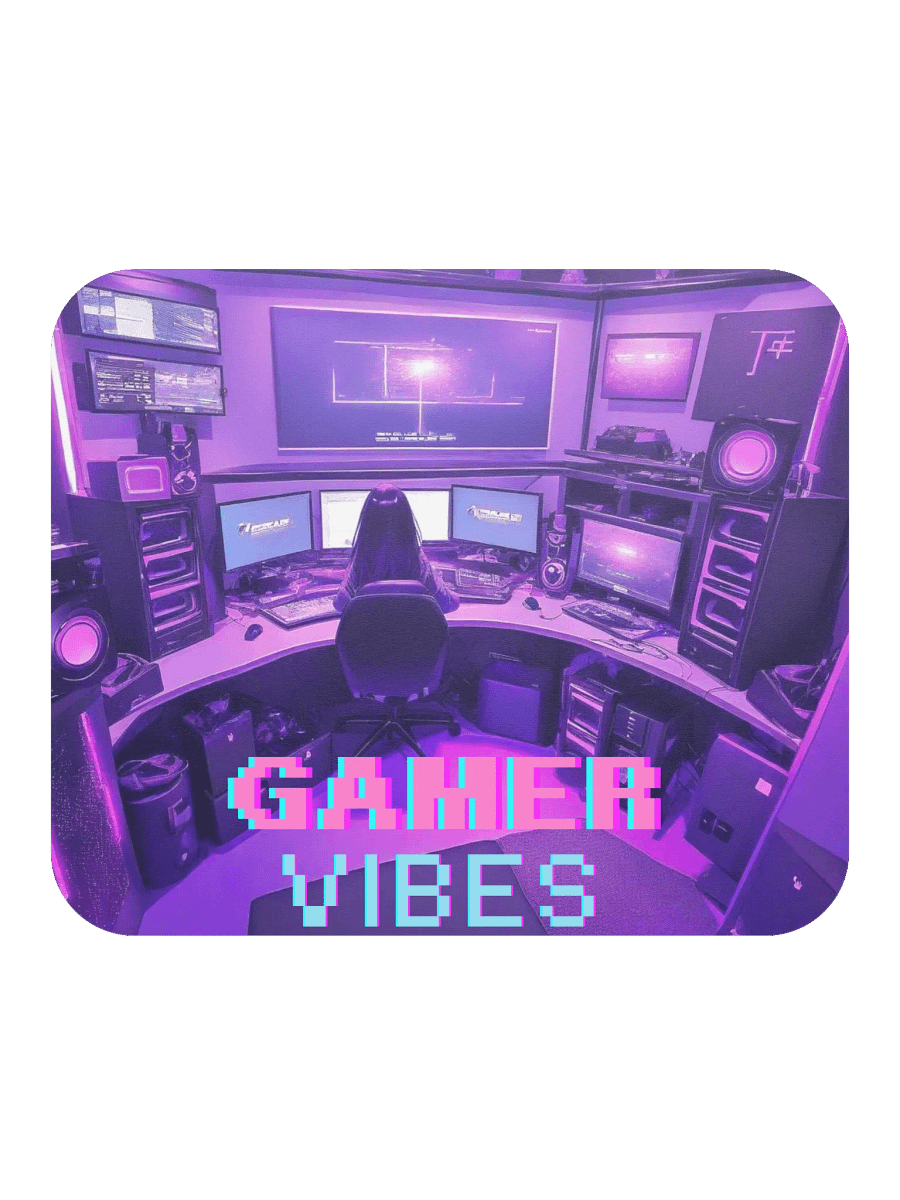 Neon Gamer Vibes Mouse Pad product image (2)