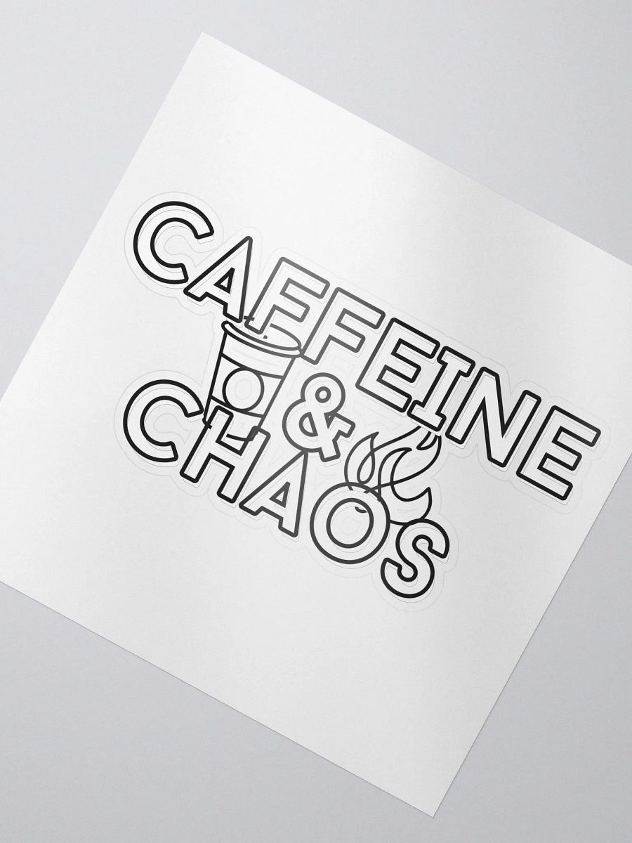 Caffeine & Chaos Kiss-Cut Sticker product image (2)