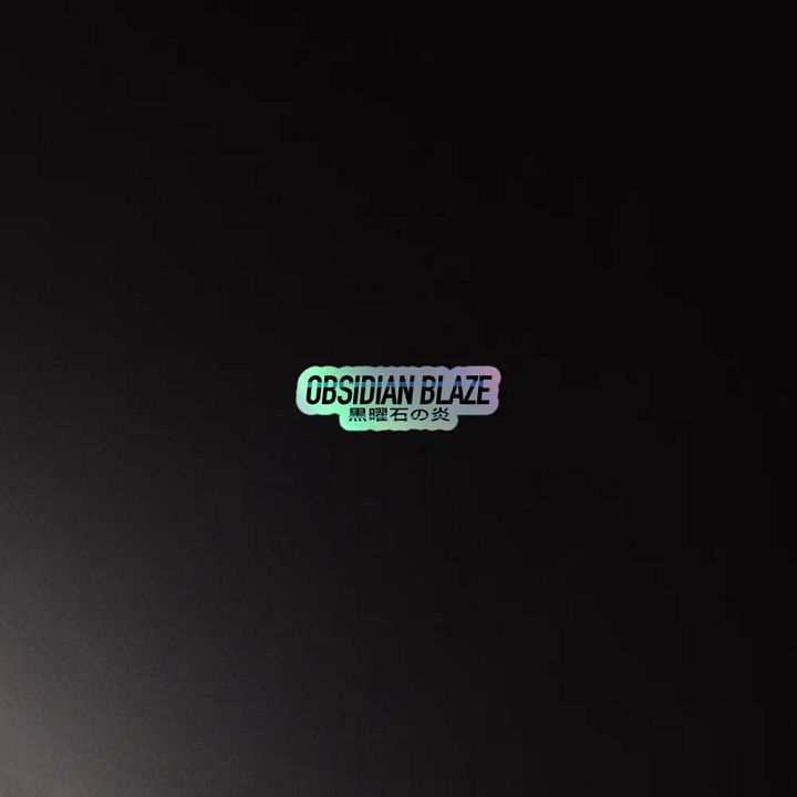 Obsidian Blaze Logo Holo Sticker product image (4)