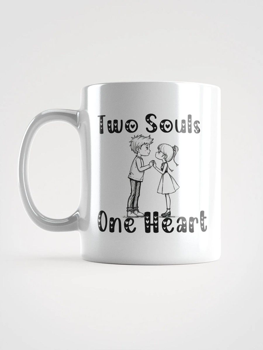 Two Souls One Heart White Glossy Mug product image (16)