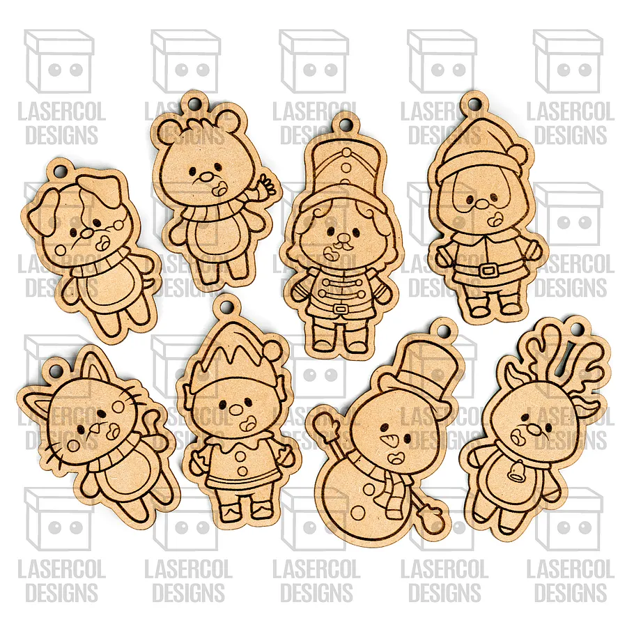 Christmas Ornaments Bundle Set 2 (+60) - Laser Cut Files product image (9)