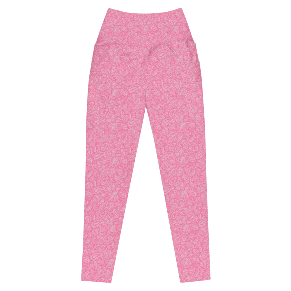 Pink Leggings w pocket product image (3)