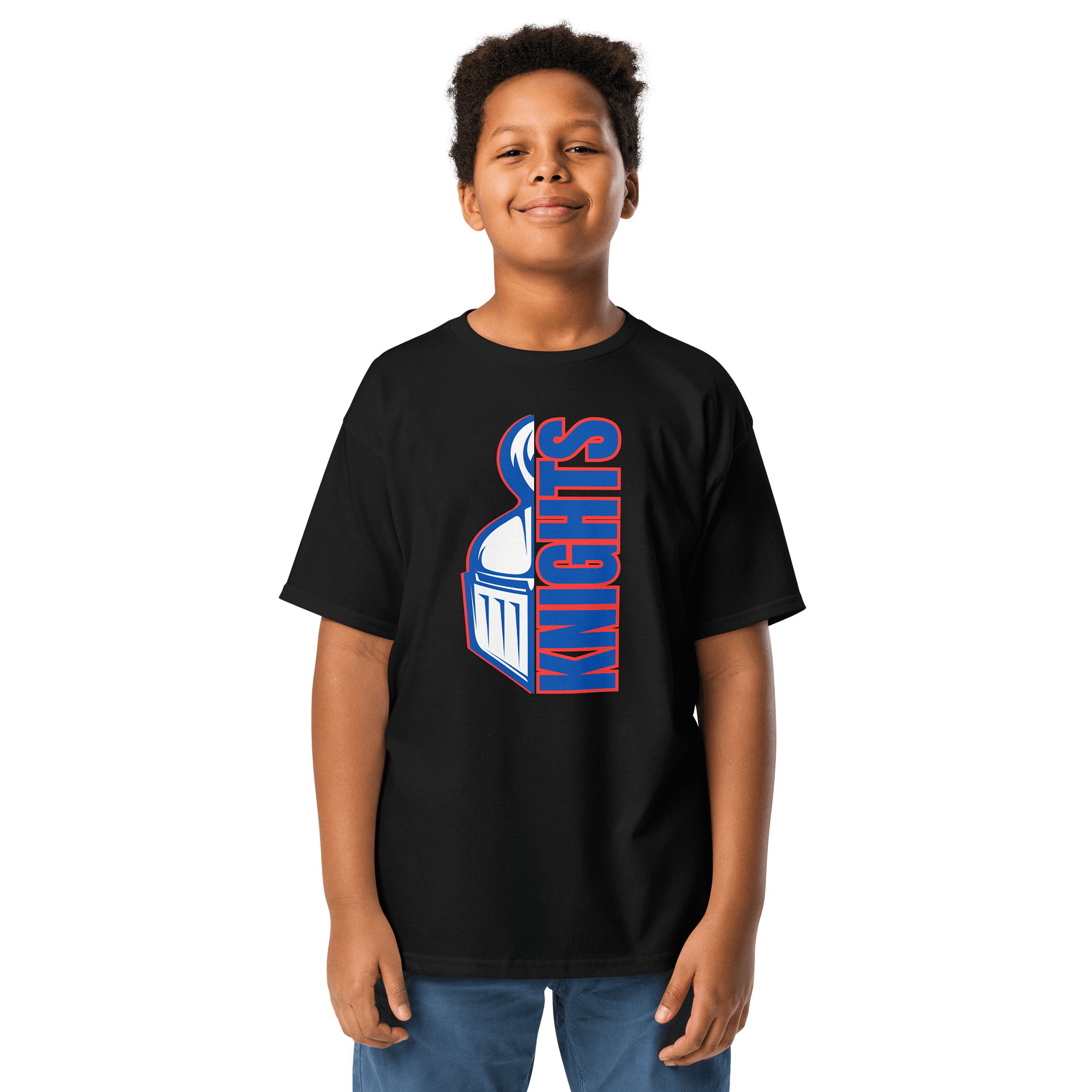 Youth Knight Helmet Graphic Tee product image (1)