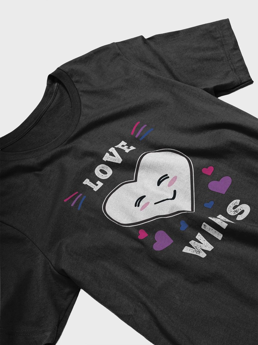 Heart Face Love Wins LGBTQ Bisexual Pride T-Shirt product image (3)