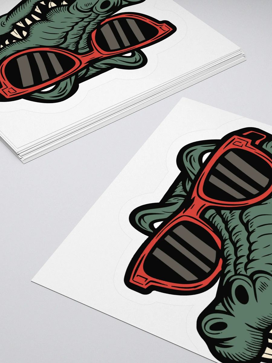 Cool Croc Kiss Cut Stickers product image (12)