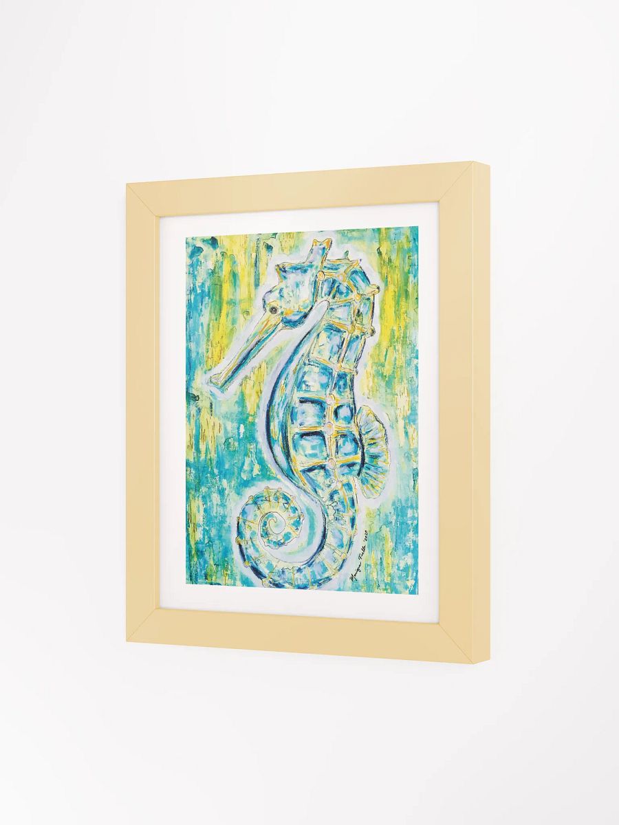Painted Seahorse | by Monique Faella Designs™ | Framed Coastal Wall Art | Museum-Quality Print product image (31)