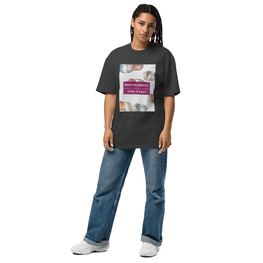 Breathe Deeply Faded Marbles T-Shirt product image (4)