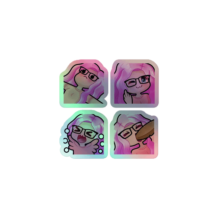 A Holographic Peachy Sticker Pack product image (1)