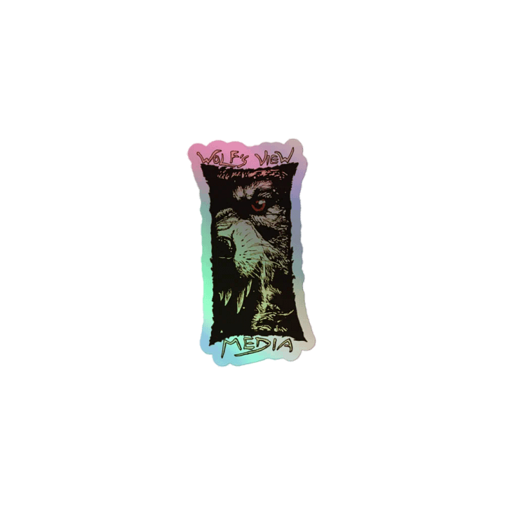 Snarling Wolf Logo- Hologram Sticker product image (1)