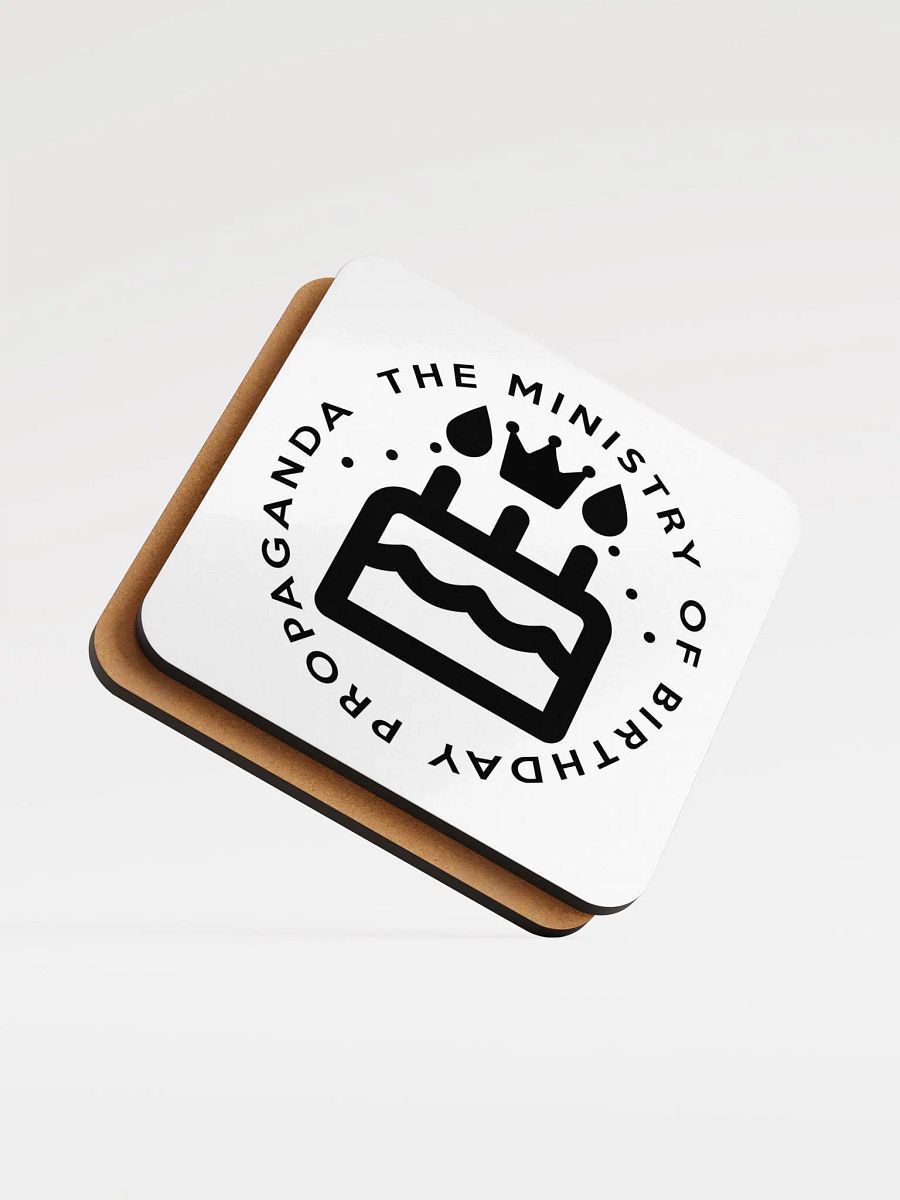 Ministry of Birthday Propaganda Coaster (Monochrome) product image (3)