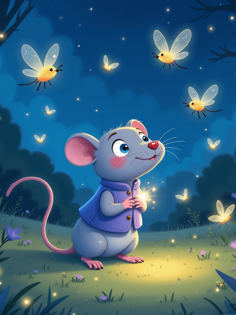 Milo the Moonlight Mouse | Kids Bedtime Story PDF | Preschool Fairy Tale Book | Toddler Ebook | Instant Digital Download (25 Pages) product image (7)