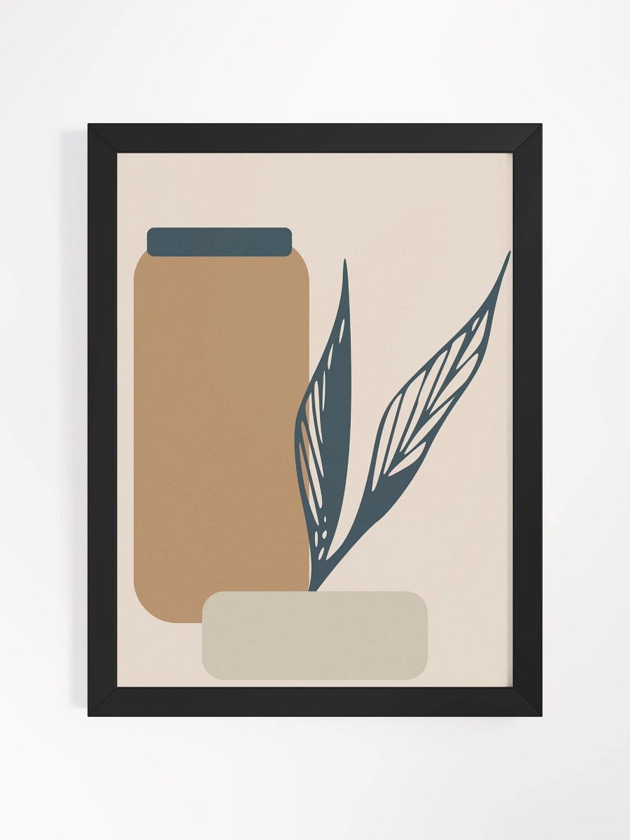 Geometric Leaves Framed Matte Poster product image (5)