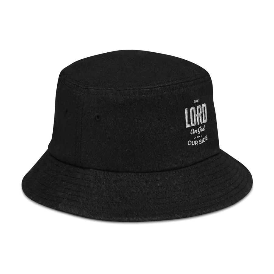 The LORD Our God is on OUR SIDE | Denim Bucket hat product image (6)