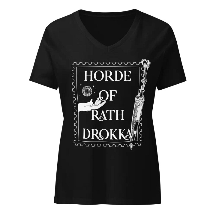 Rath Drokka Bella+Canvas Women's Relaxed V-Neck T-Shirt product image (9)