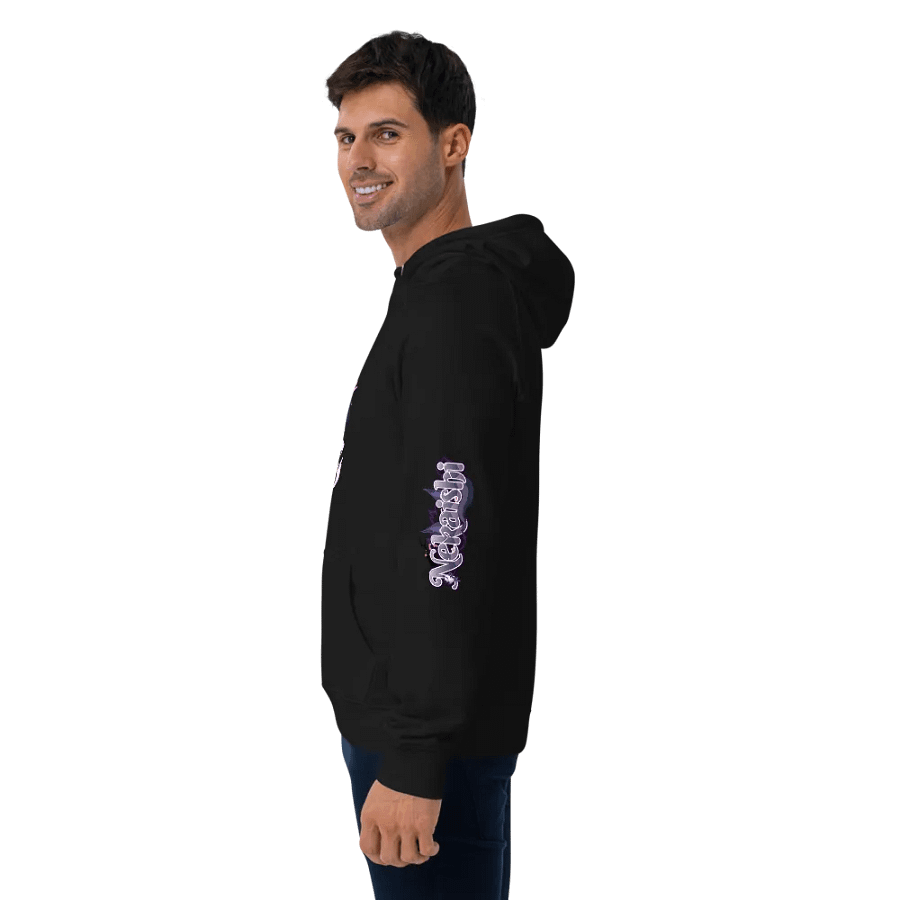Unisex Eco Raglan Hoodie - Standard | Dark Mode product image (4)