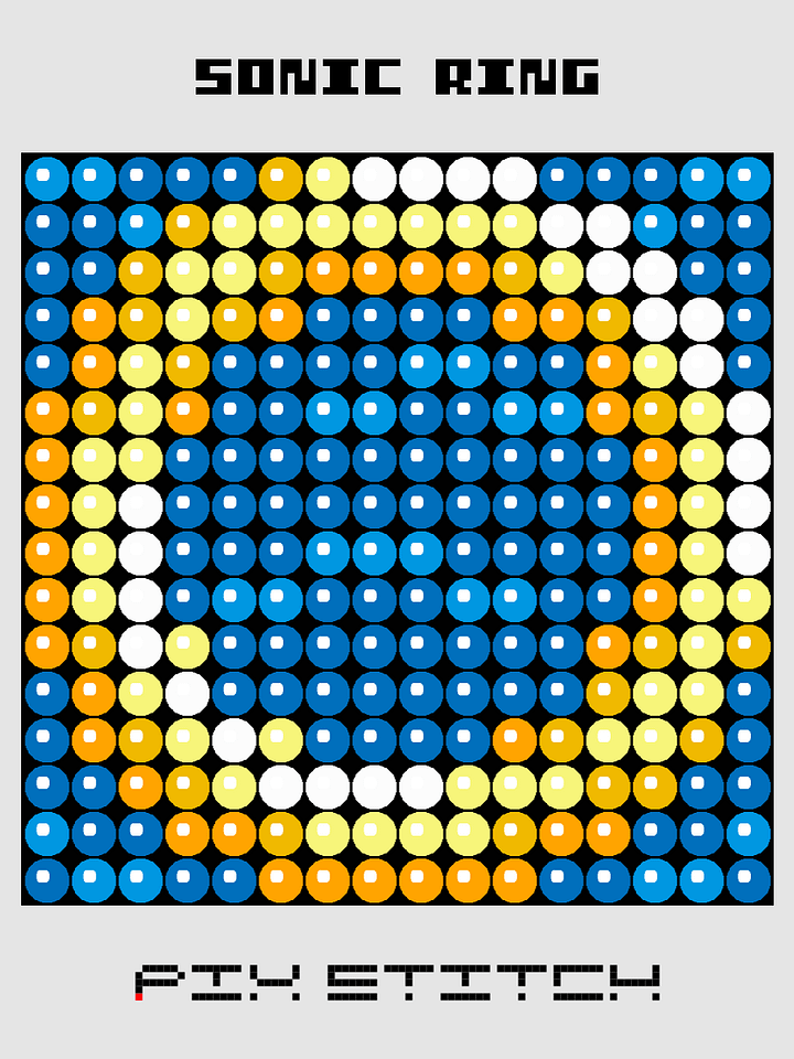 Sonic Ring Pixel Art product image (1)