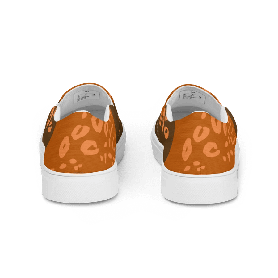 Orange Leopard Dream Women's Slip-On Shoes product image (5)