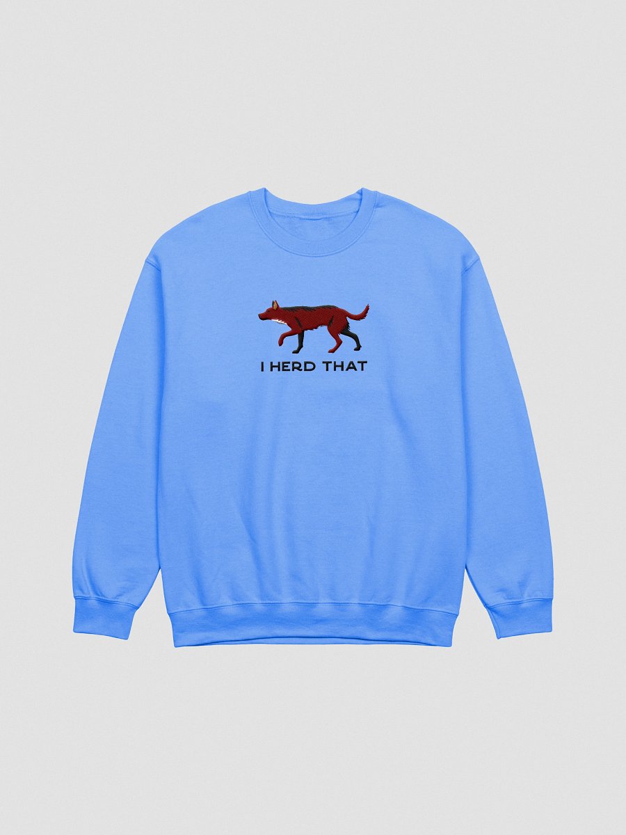 I Herd That Sweatshirt (Embroidered) of an Australian Kelpie(Brown) product image (1)