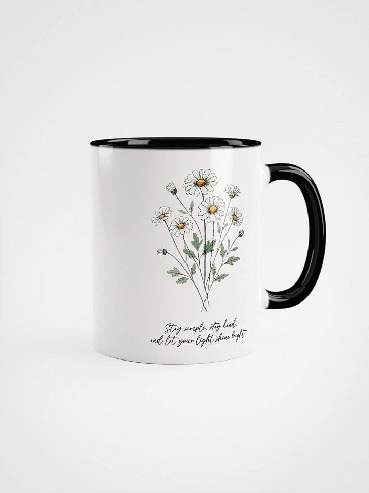 Motivational Daisy Glossy Accent Mug product image (4)