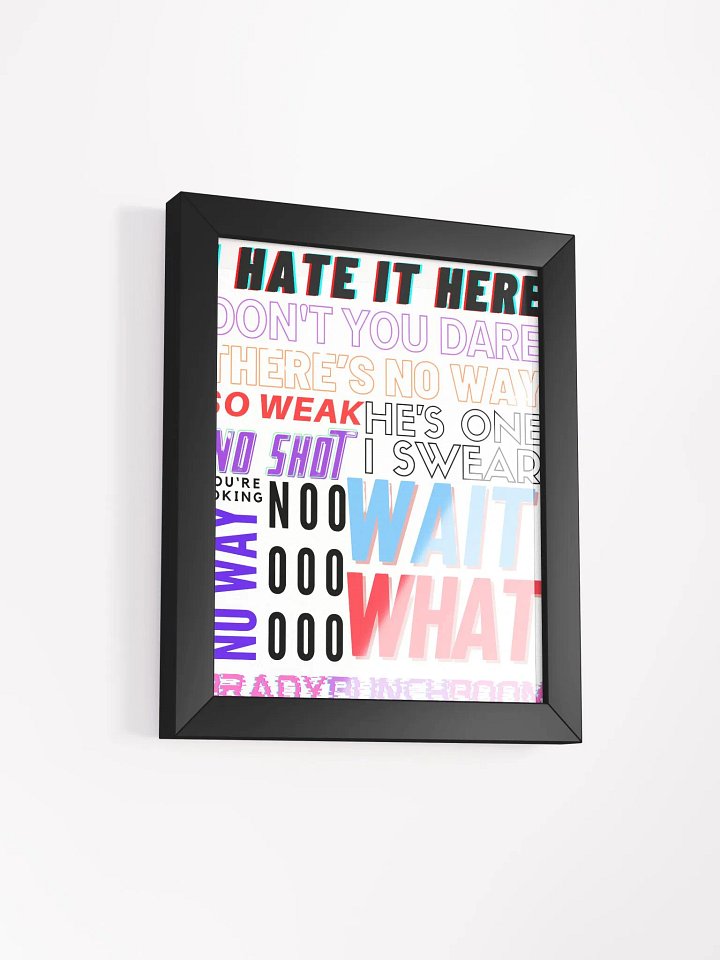 GAMER TALK HIGH QUALITY FRAMED POSTER product image (43)