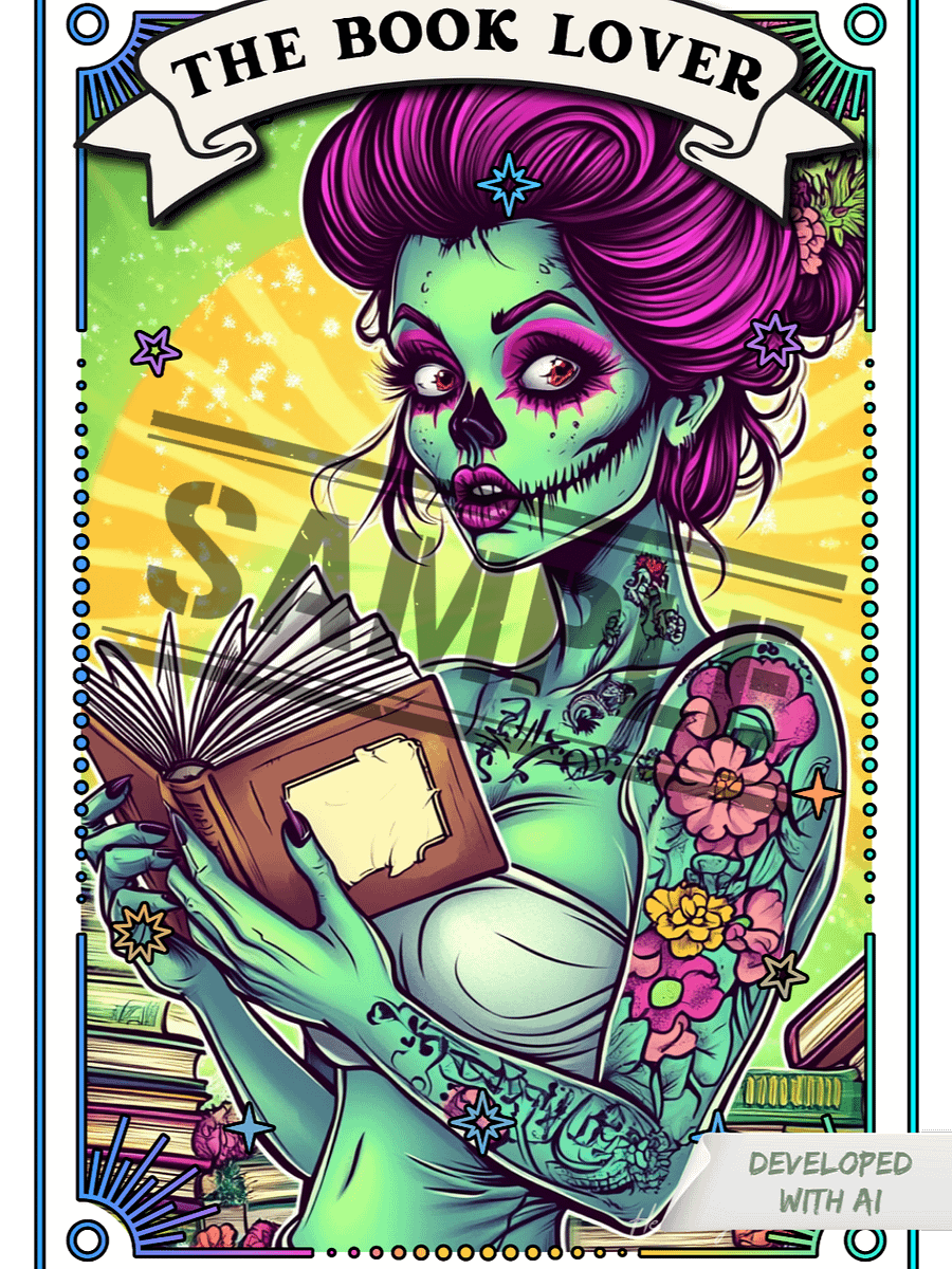Zombabes: The Book Lover Sticker product image (1)