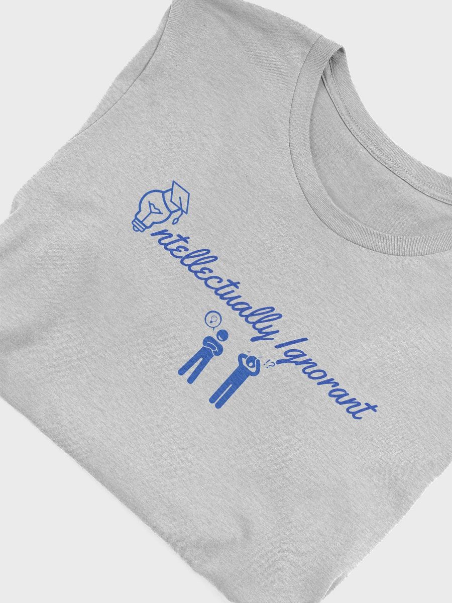 Intellectually Ignorant (Blue Logo) Supersoft T- shirt product image (37)