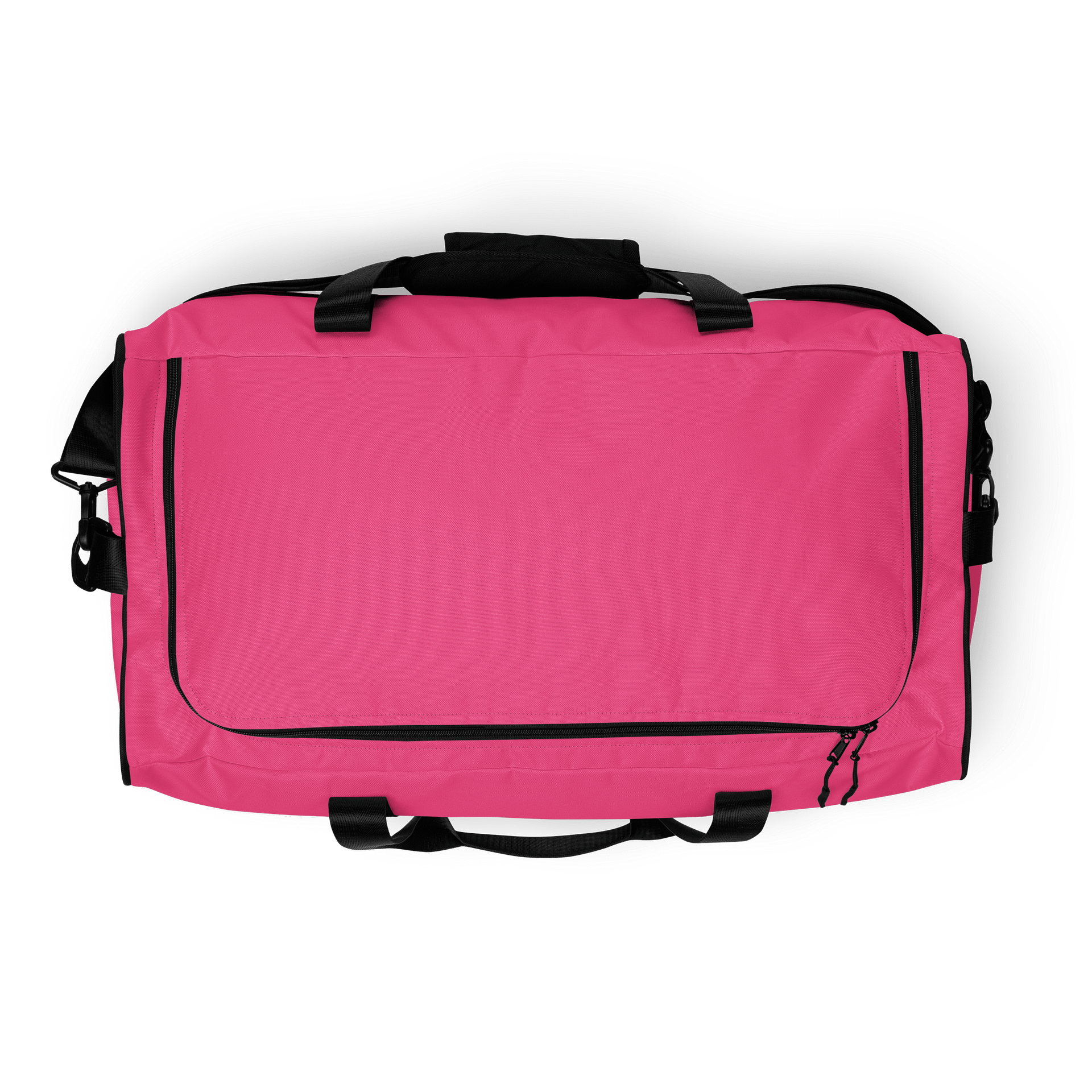 Flamingo Pink Solid Color Duffel Bag product image (8)