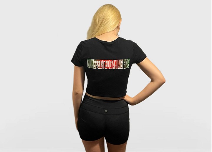 Zombfected Revolution Female Crop Tee product image (2)