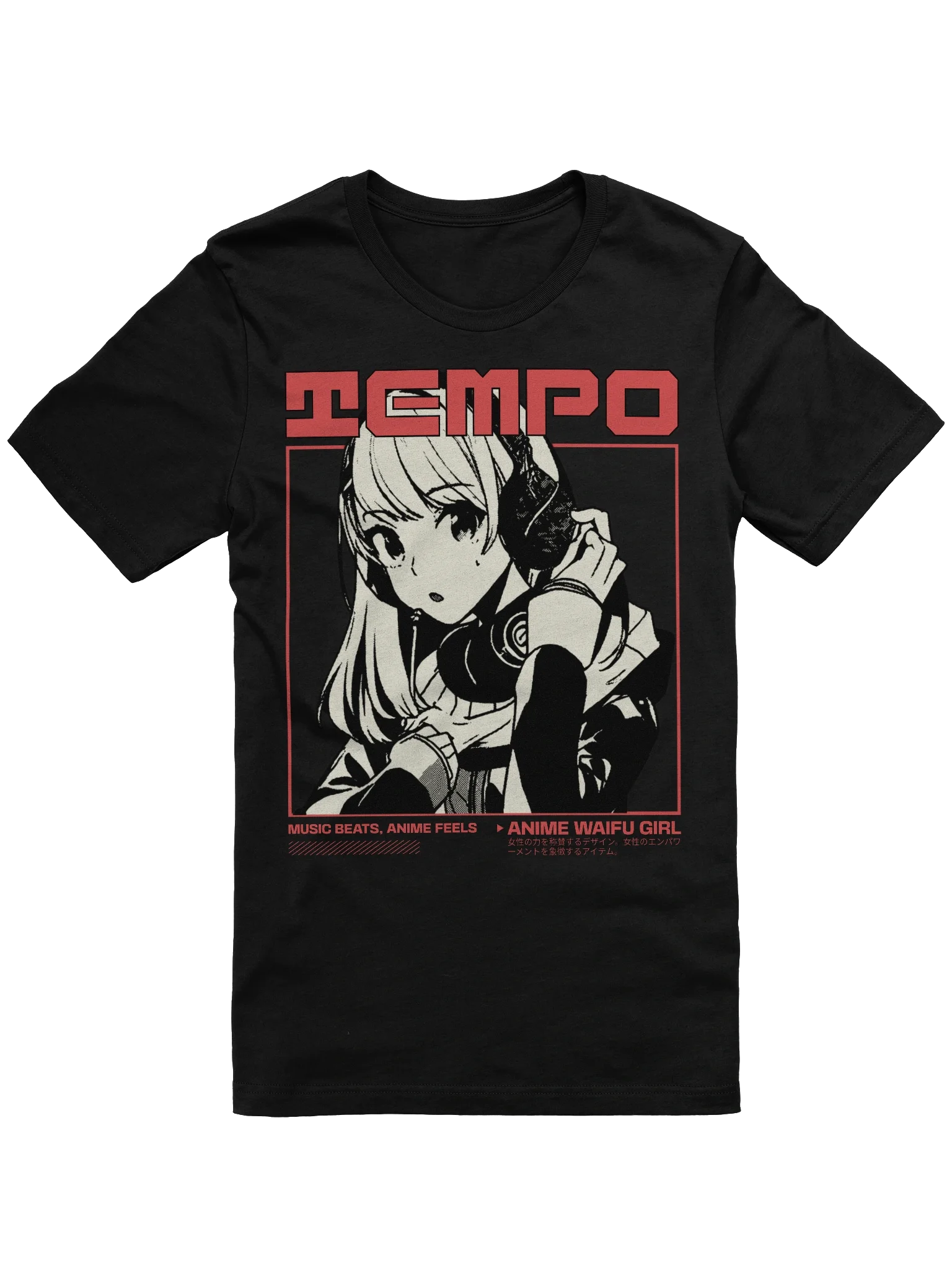 Stylish Anime Waifu Girl T-Shirt for Music and Manga Fans product image (7)
