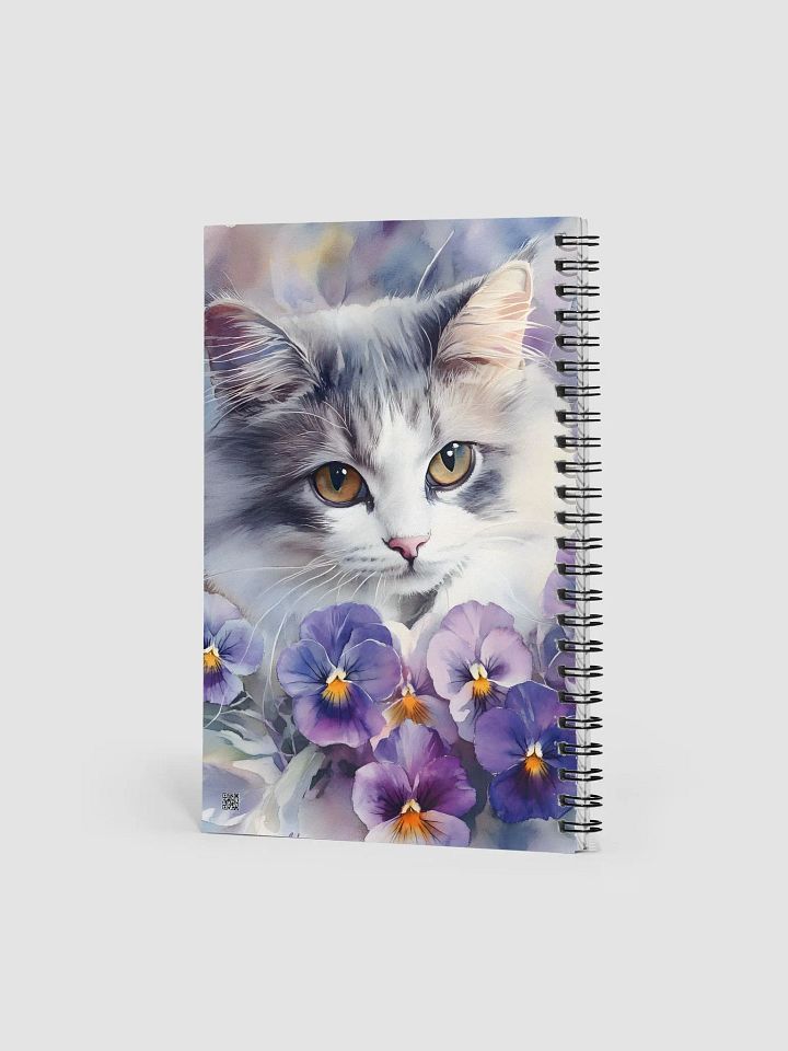 Pansy Cat Spiral Notebook product image (2)