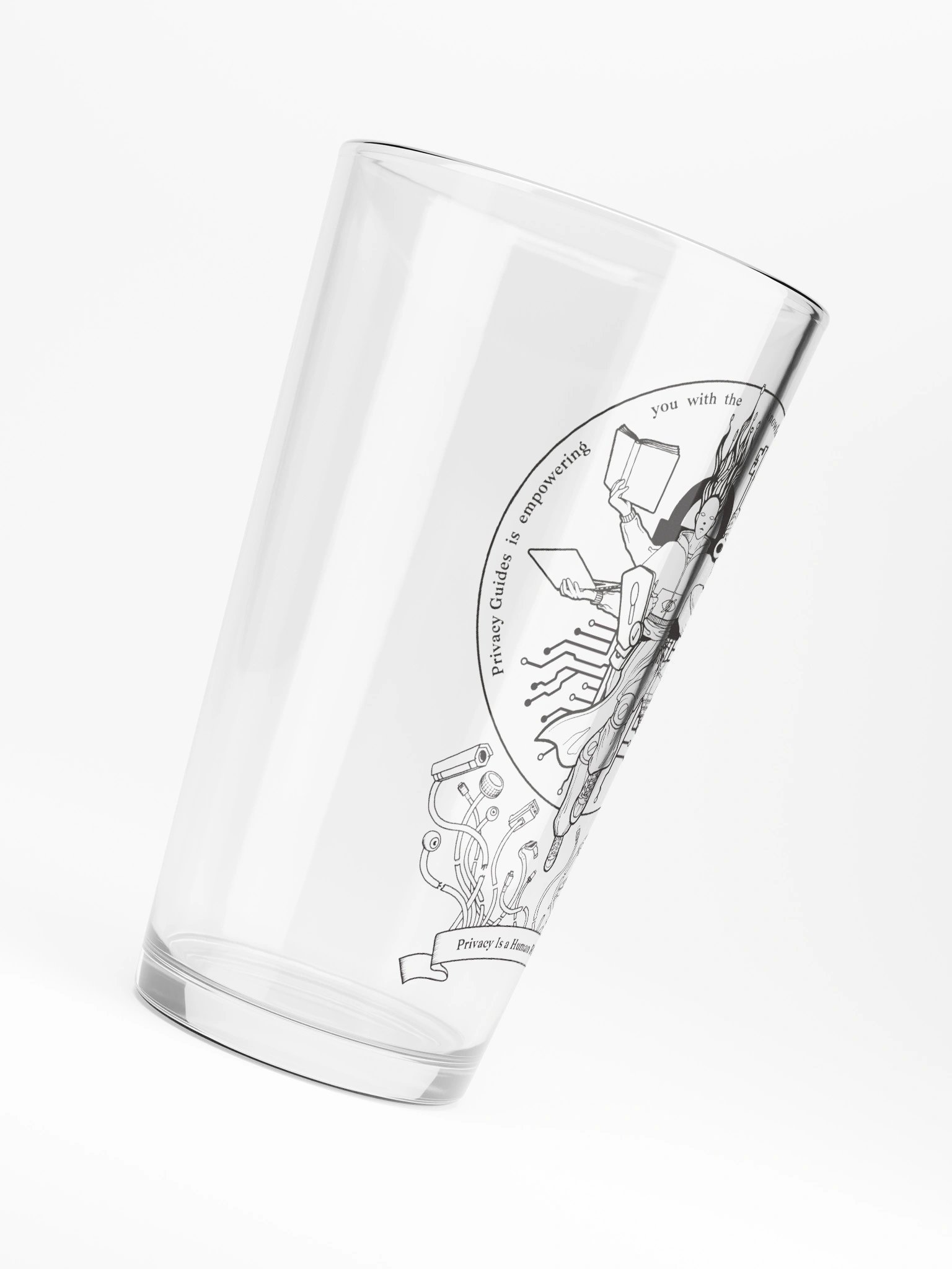 Defender of Privacy - Pint Glass product image (6)