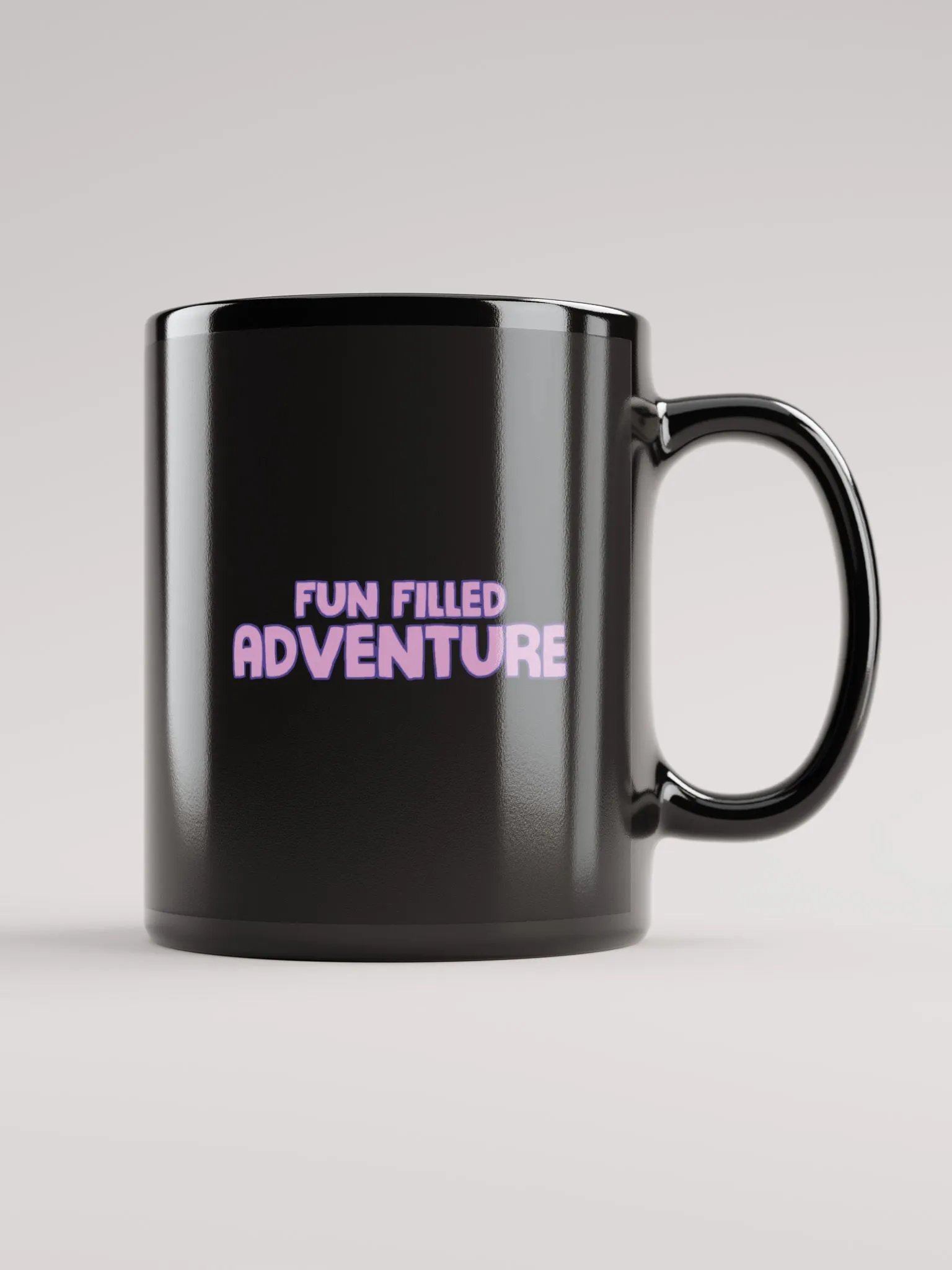 Fun Filled Adventure Black Glossy Mug product image (1)