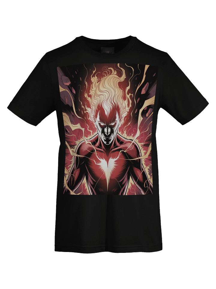 Dark Phoenix Flame Rebirth Supersoft T-Shirt – Cosmic Wing Eclipse product image (1)