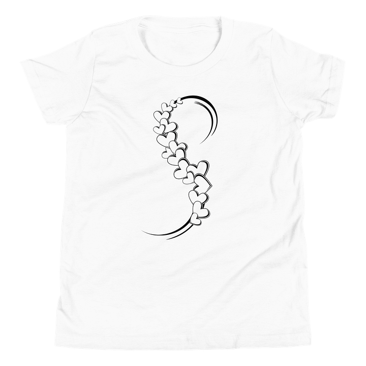 Flowing Heart Curve Design T-Shirt product image (2)