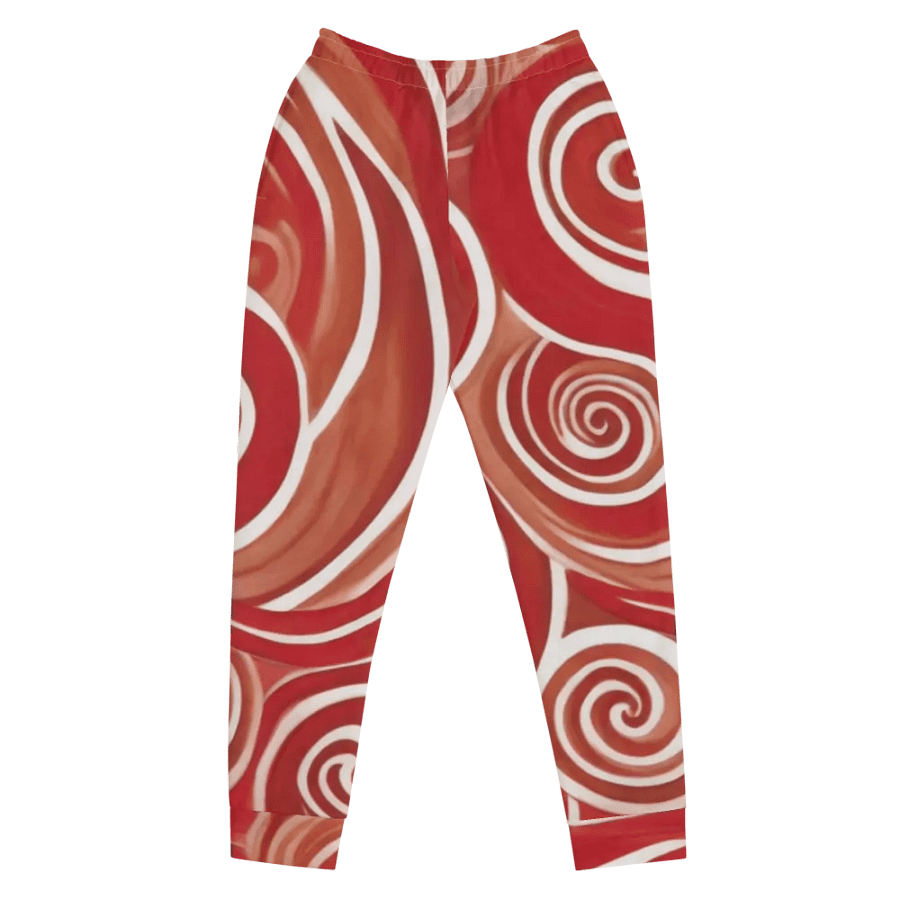 Funky Cherry Swirls Liquid Tie-Dye Women's Joggers product image (9)