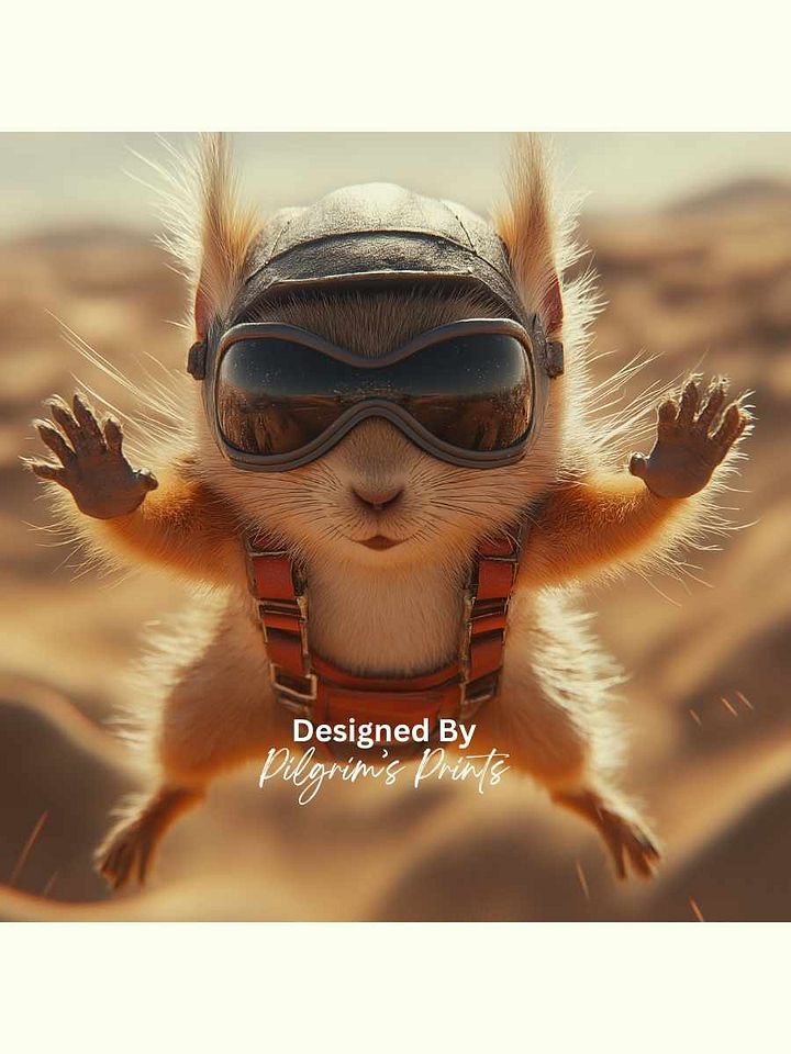 Skydiving Squirrel in Flight - 12x12 product image (1)