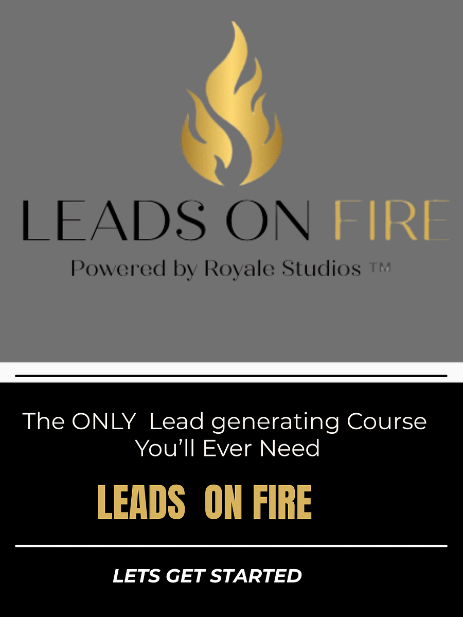 LEADS IN FIRE The #1 Lead Generation & Dream Buyer Course product image (1)