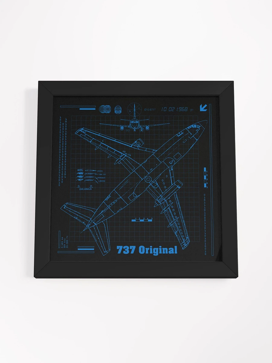 737 Original Blueprint Framed Poster product image (4)