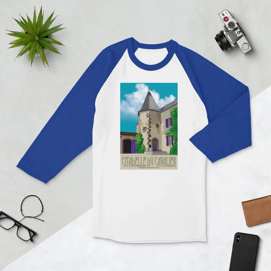 Raglan T-Shirt with Château Illustration product image (106)